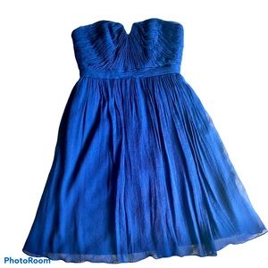 COPY - J. Crew Royal Blue Formal Strapless Dress